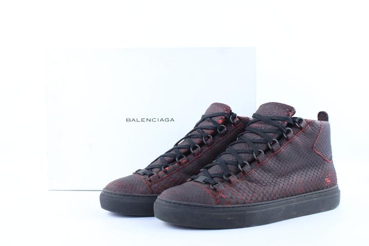 Balenciaga Red Shadow Python Arena Sneakers – Bagriculture