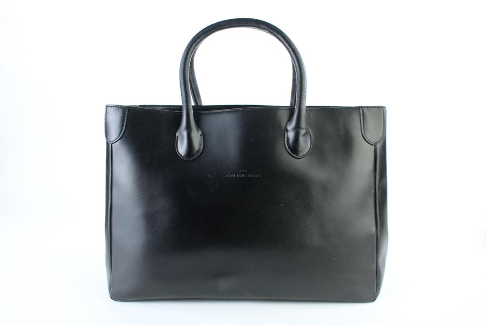 Balenciaga Black Leather Shopper Tote 1BAJ930