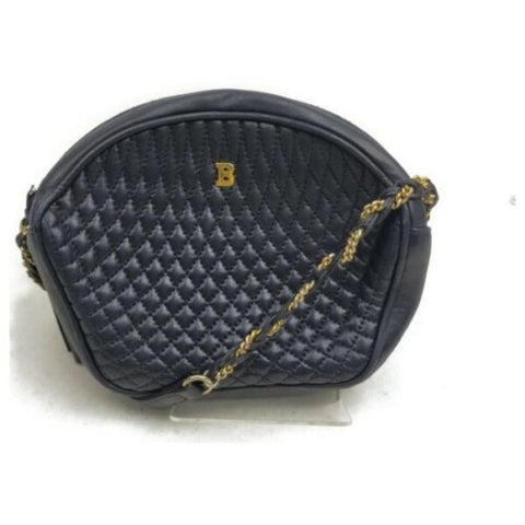 Bally Black Quilted Chail Crossbody 872898