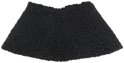 Other Black Astrakhan Fur Scarf Wrap Stole 14ot412s