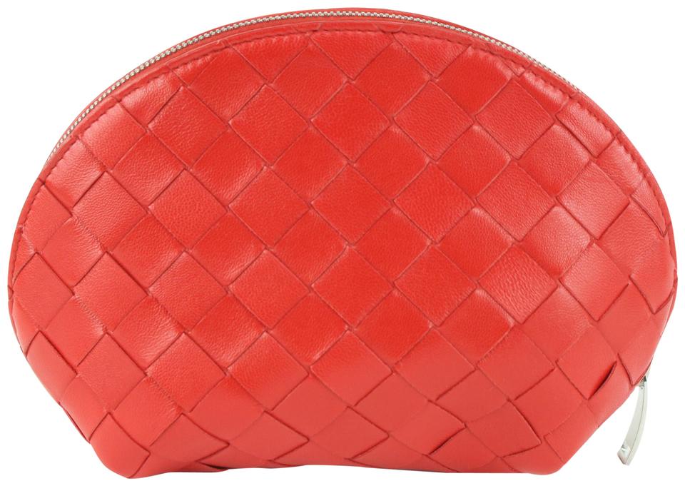 Bv angle leather handbag Bottega Veneta Orange in Leather - 41063563