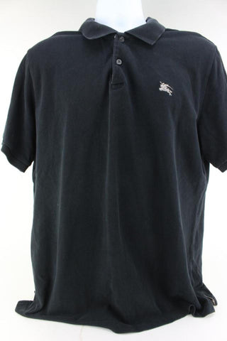 Burberry Brit Black Large Horse Logo Polo Shirt 60b715s