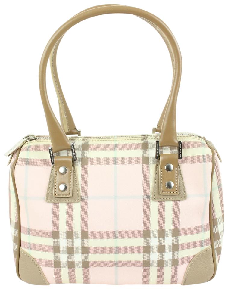 Cloth handbag Burberry Pink in Cloth - 32414284