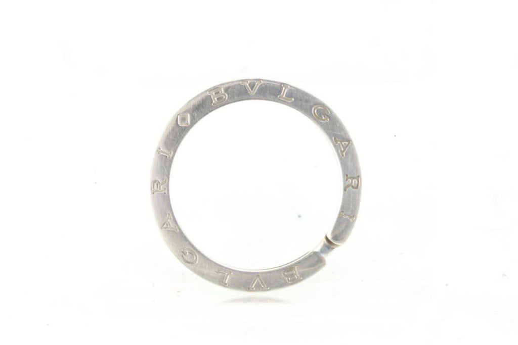 BVLGARI 925 Silver Key Ring Pendant Head Top  Key Holder 4BV99a