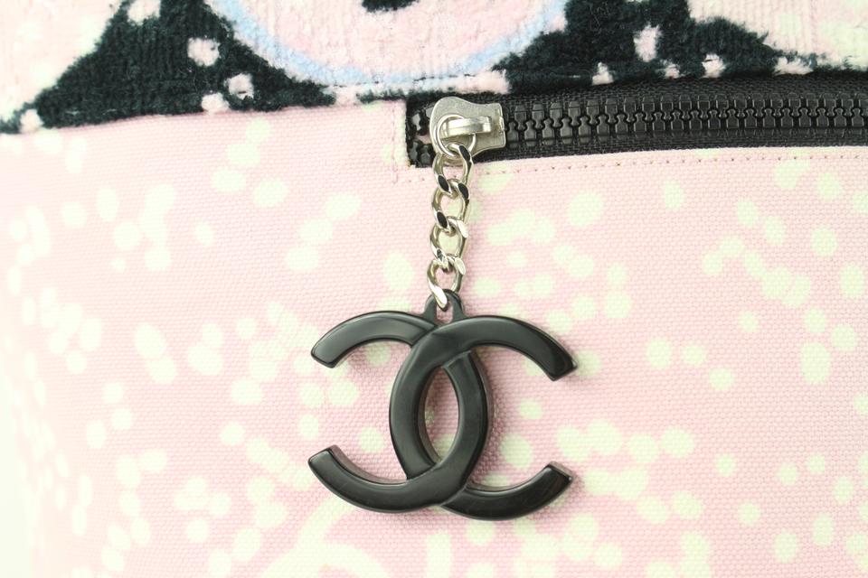 Chanel CC Black and Pink Cotton Top For Sale at 1stDibs