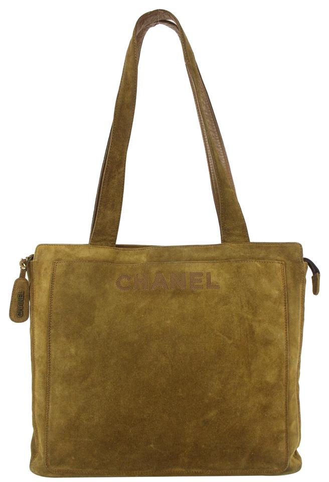 Chanel Brown Suede Zip Tote bag 1012c40