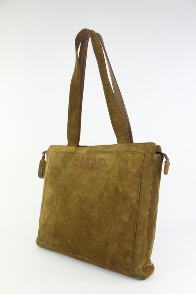 Chanel Brown Suede Zip Tote bag 1012c40 – Bagriculture