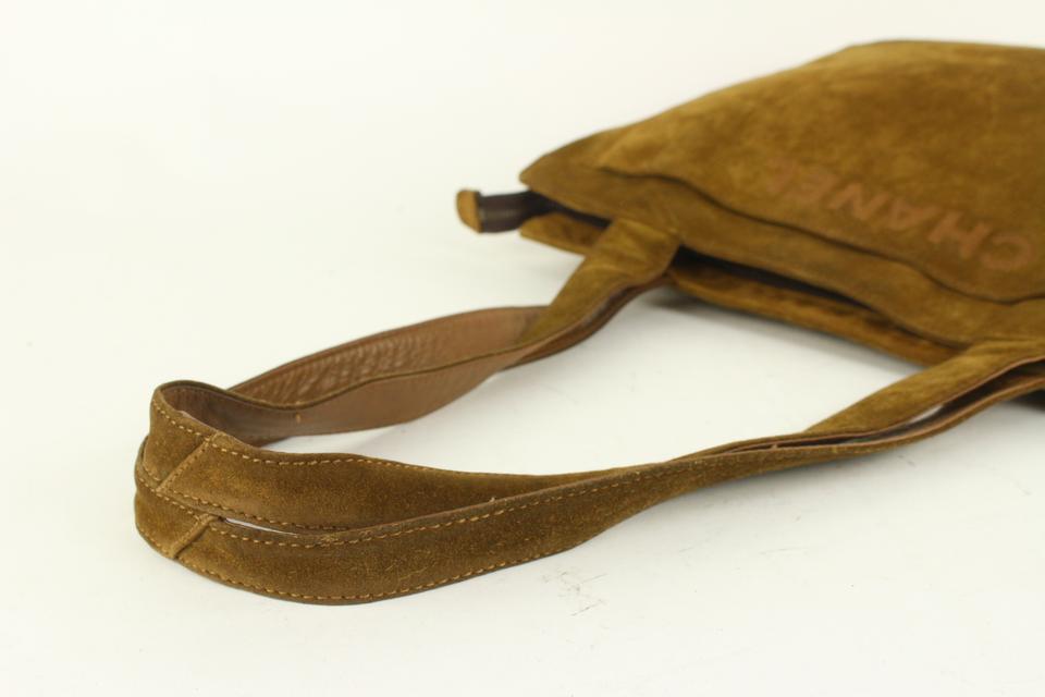 chanel brown leather shoulder bag