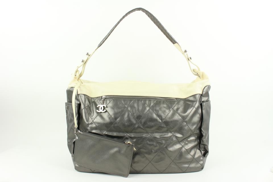Chanel Metallic Champagne Gold Quilted Biarritz Hobo Bag 183ccs28