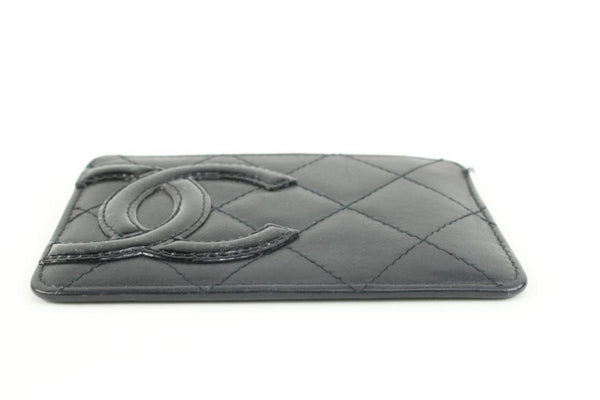 Chanel Black Logo Slim Card Holder Case Wallet Bag – Boutique Patina