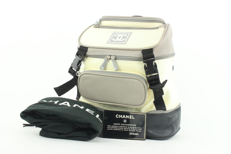 Chanel Grey Black CC Logo Sports Backpack 322cas517 – Bagriculture
