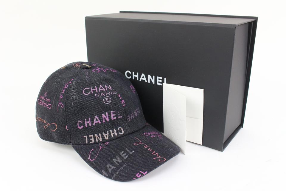 Chanel 22P Black Denim Cloche Hat | Dearluxe