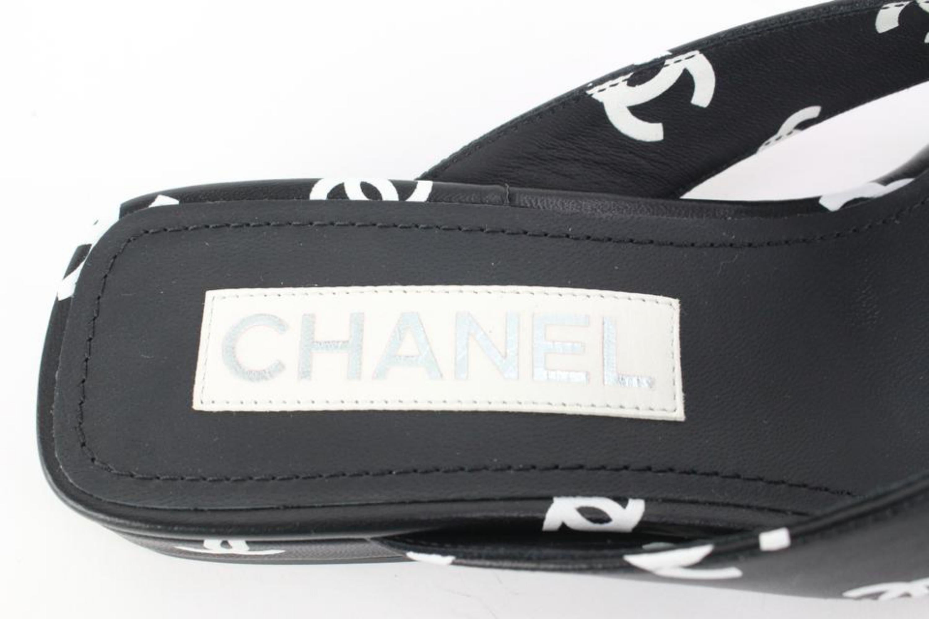 Black White Chanel Shoe - 62 For Sale on 1stDibs
