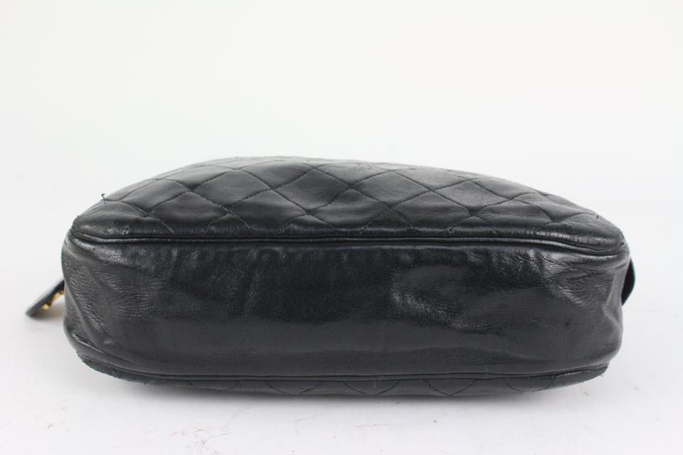 Chanel Black Quilted Lambskin Vintage Classic Camera Bag