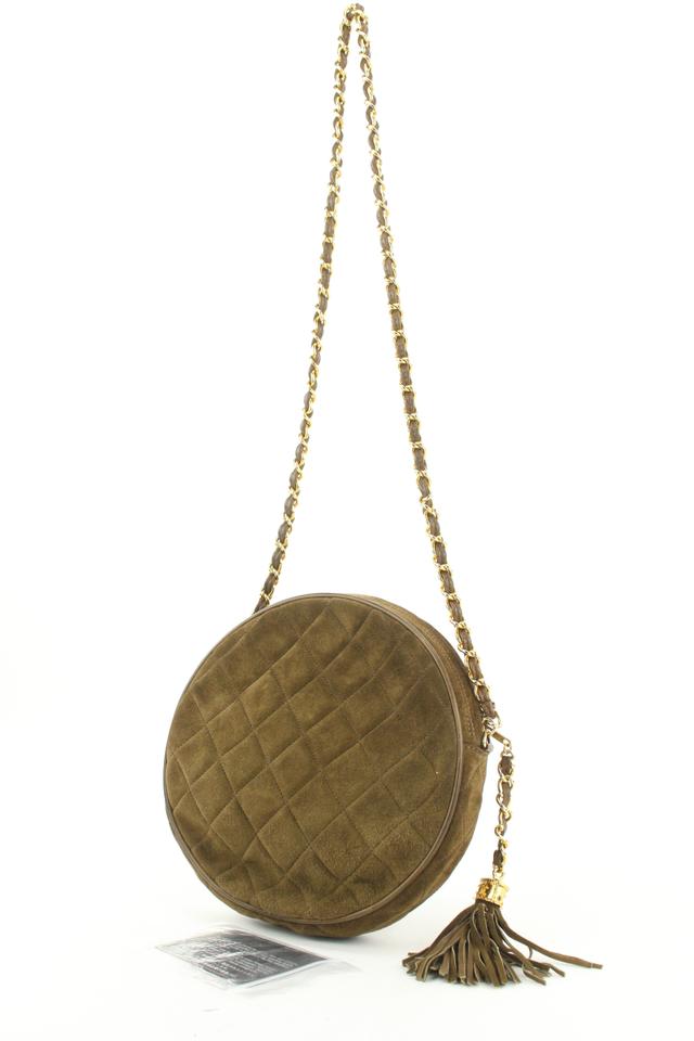 chanel quilted round bag