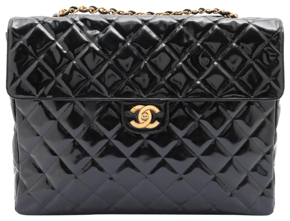 CHANEL Quilted Large Chain Around Flap Crossbody Bag 100 authentic w  accessories
