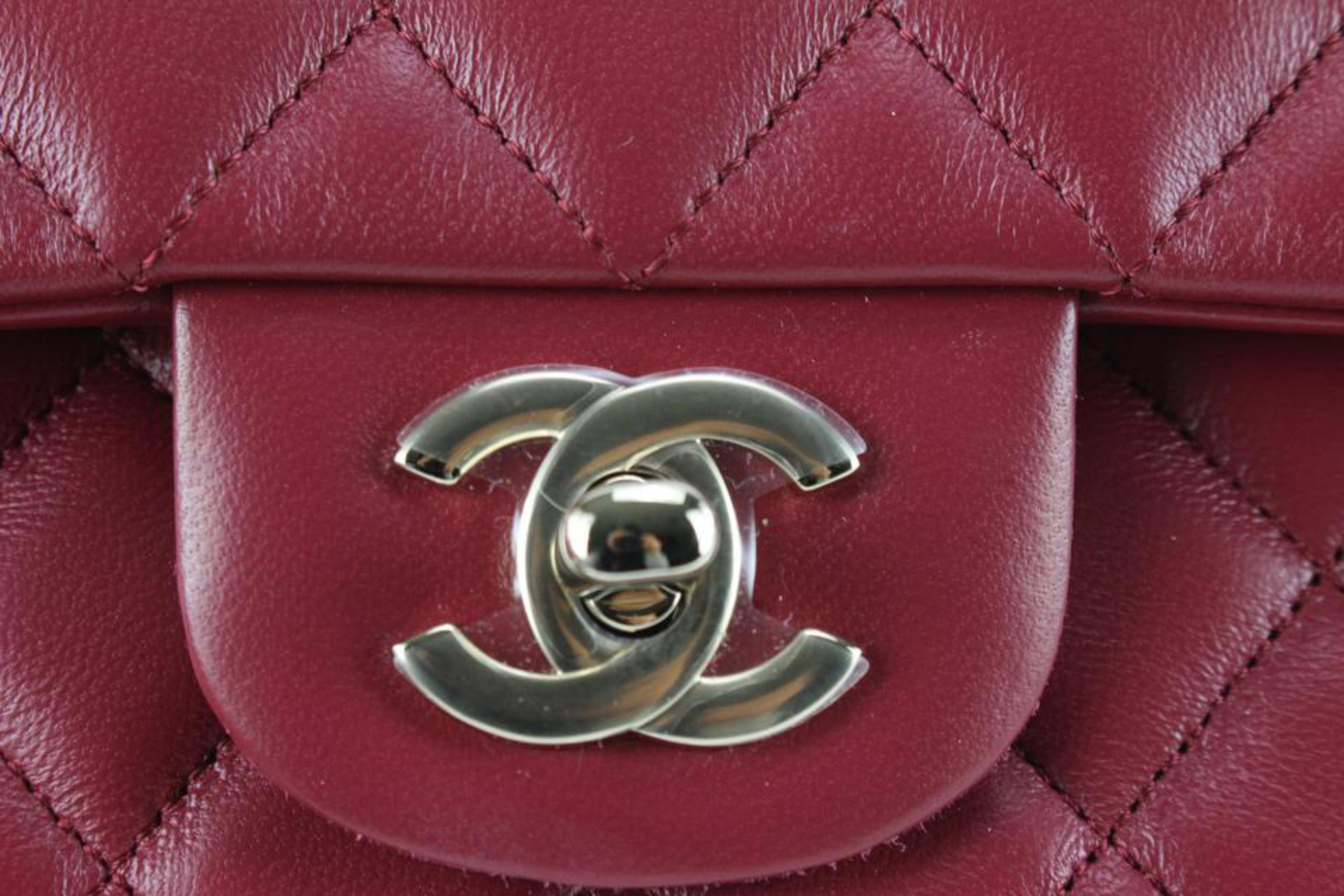 CHANEL Mini Flap in Dark Pink Unboxing 
