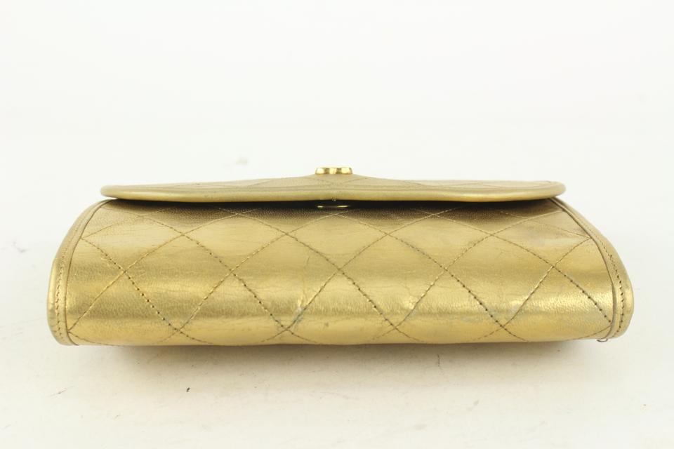 Chanel Quilted Mini Gold Classic Flap Pouch Chain Bag 1111c28