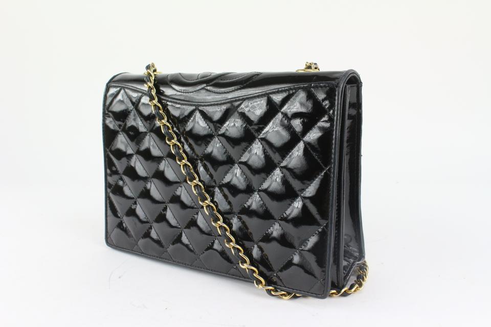 Chanel Black Quilted Patent Round Top CC Flap Bag 1215c45 – Bagriculture