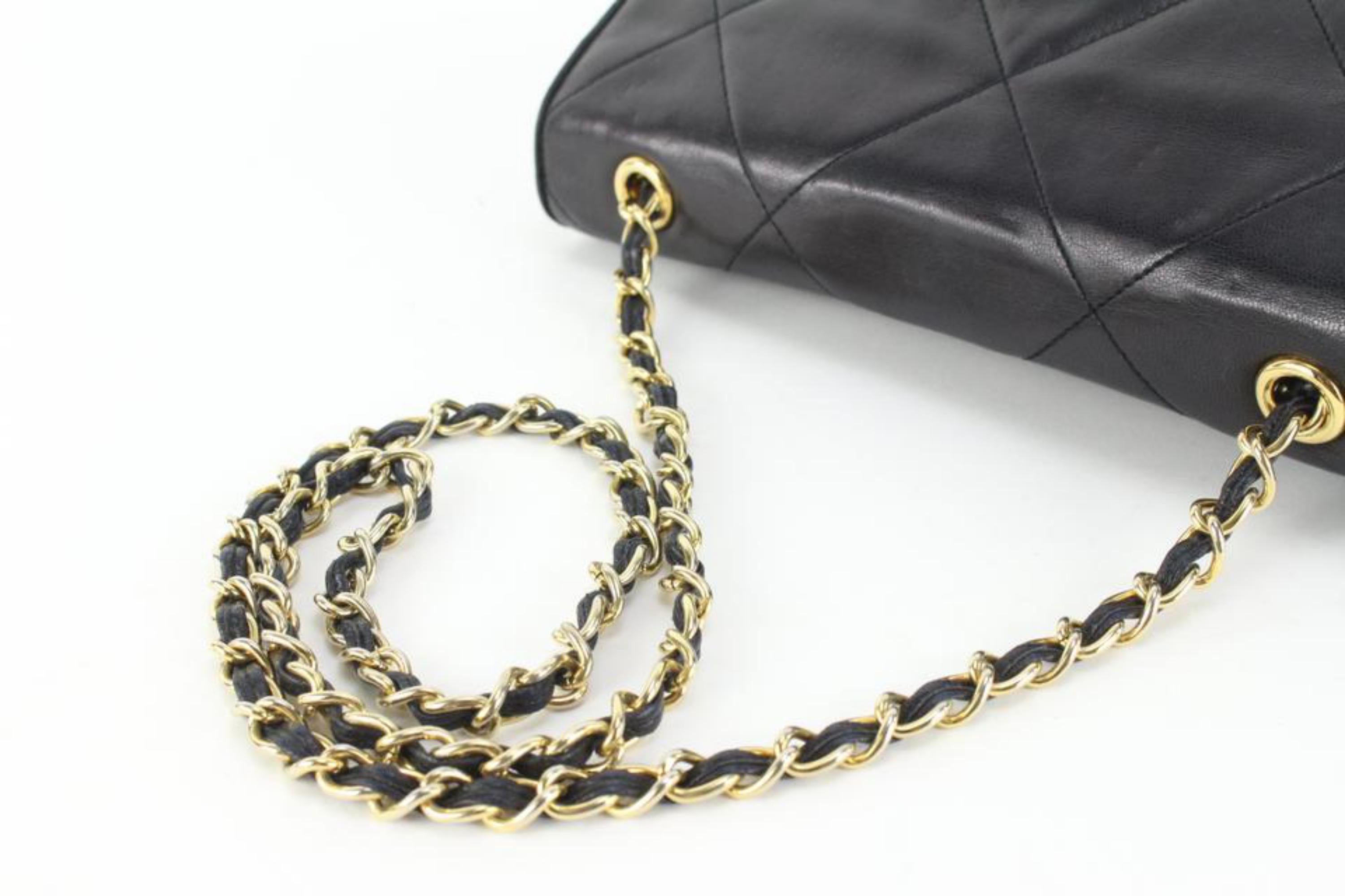 Chanel Rare 90s Vintage Curve Lambskin Large Classic Flap Bag Gold Doubled  Chain