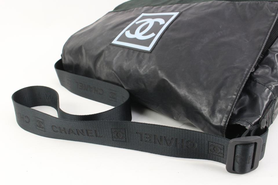 chanel black nylon bag crossbody