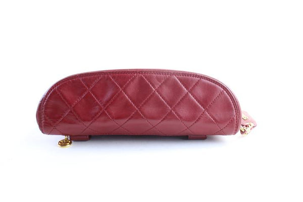 CHANEL Red Quilted Fanny Pack Waist Pouch 1CR0703 – Bagriculture