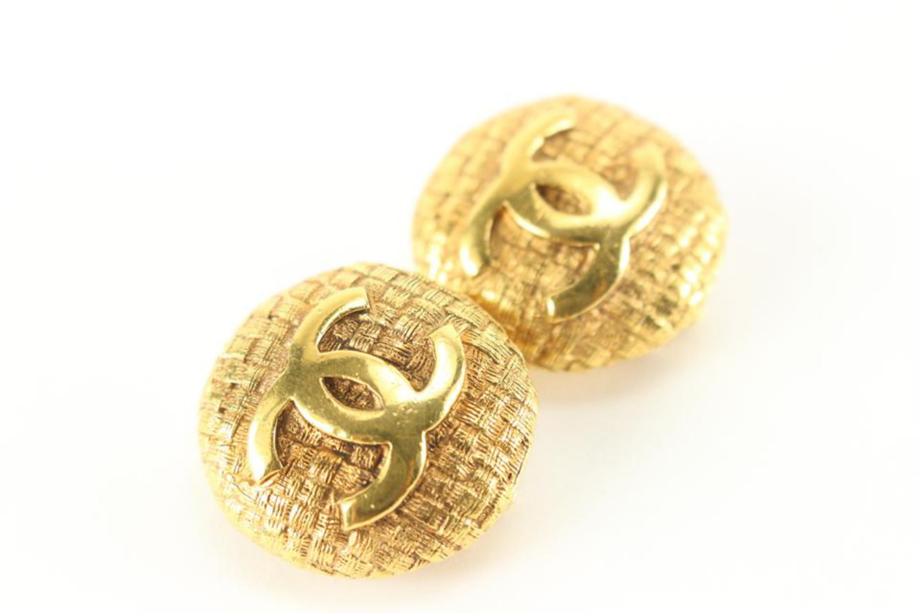 Earrings Chanel Black in Gold plated - 19677398