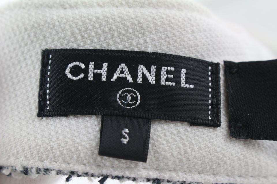 Chanel Size Small CC Logo Tweed Sun Visor Cap Hat 947cas416