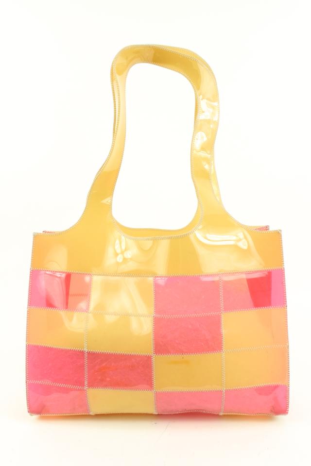 chanel pink patchwork bag purse