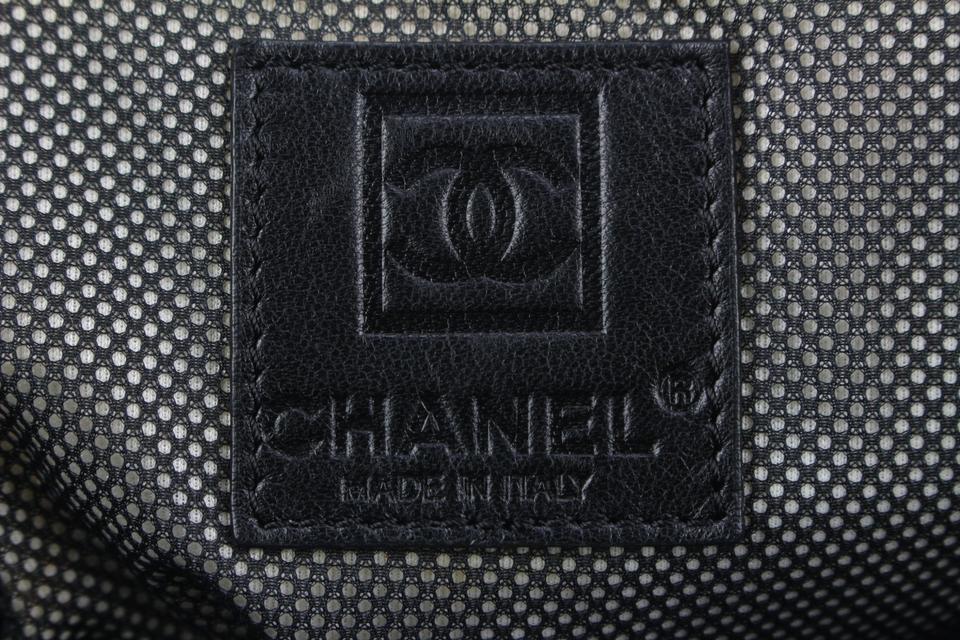 Chanel Black CC Logo Sports Lin Backpack Convertible Tote Bag 5cas928