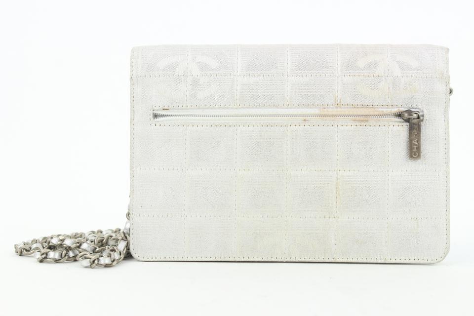 Chanel Silver New Line Wallet on Chain Bag Woc 2ccs114