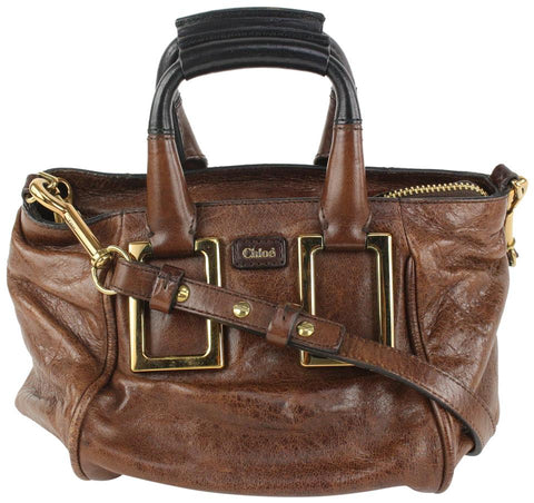 Chloé Brown Leather Ethel 2way Tote Bag 108cl2