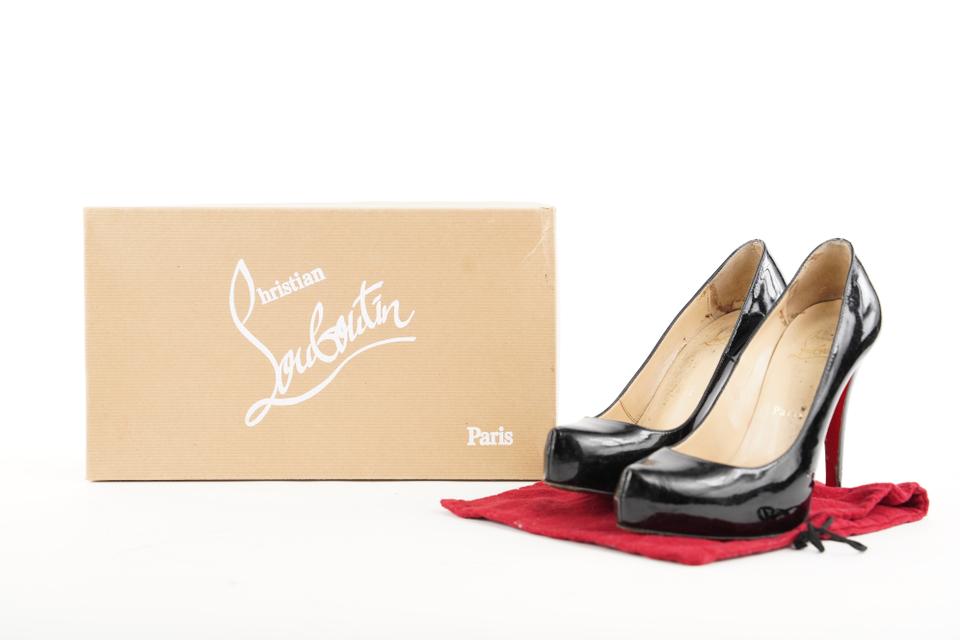 Christian Louboutin Size 36 Black Patent Rolando Red Bottom Heels 425c –  Bagriculture