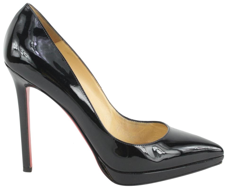 Pigalle plato patent leather heels Christian Louboutin Black size