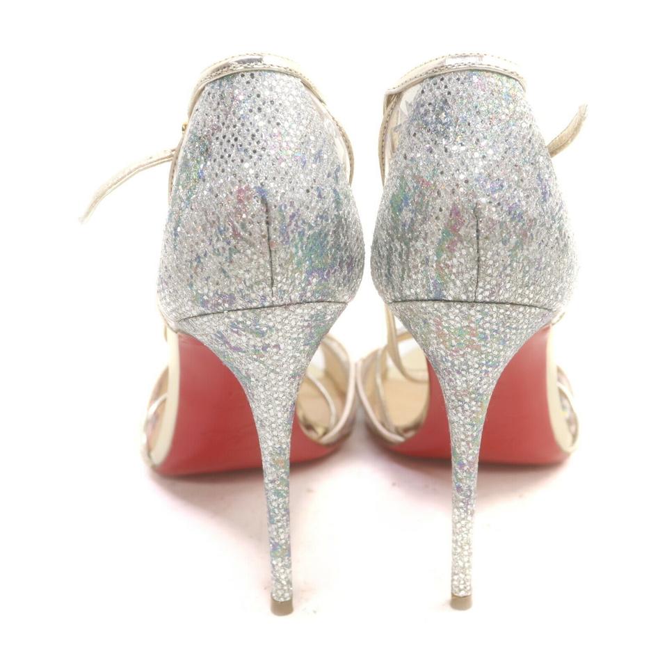 Sandals Christian Louboutin White size 38 EU in Rubber - 33332858