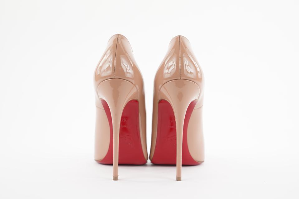 Christian Louboutin Size 37 Nude Patent So Kate 120 Heels305cl217 