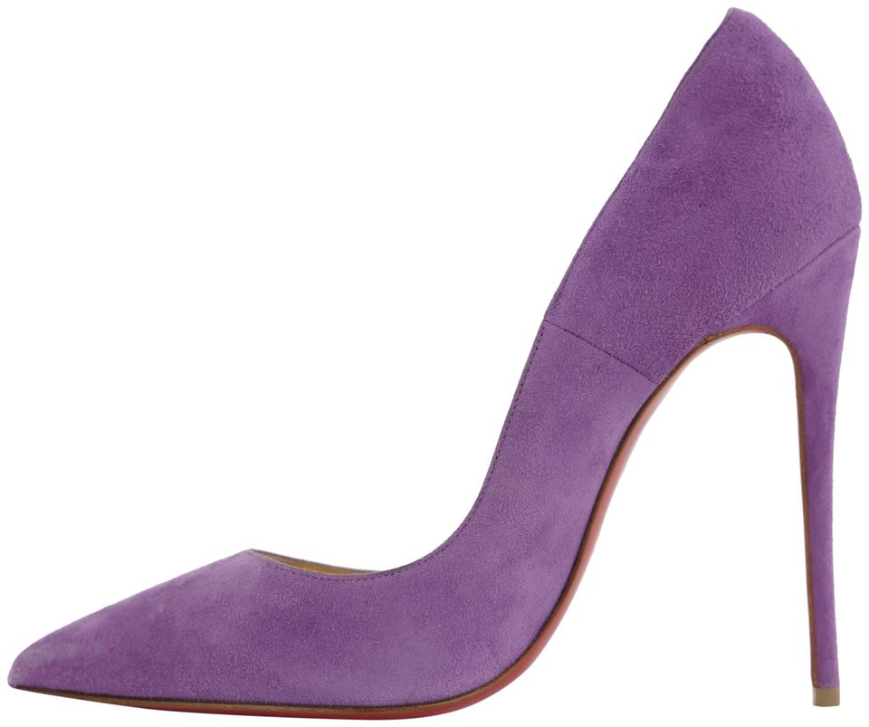 Cloth heels Louis Vuitton Purple size 36 EU in Cloth - 36900887