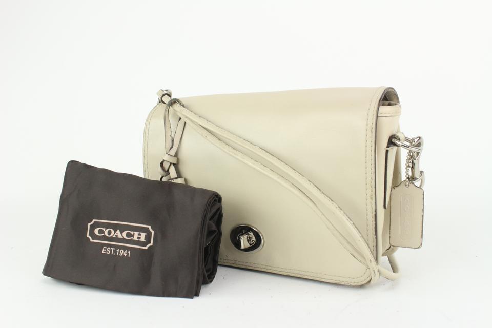 Coach Cream Leather Fringe Tassel Legacy Crossbody Bag ref.328564 - Joli  Closet