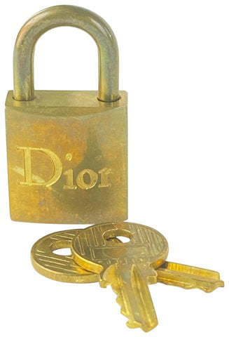 Dior Gold Padlock and Key Set 17DIOR1117