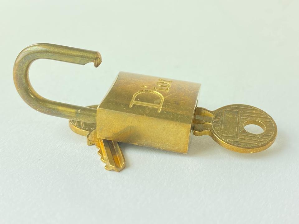 Vintage Louis Vuitton Padlock & Key Set