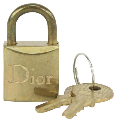 Dior Rare Padlock Set Lock and 2 Keys 813da11