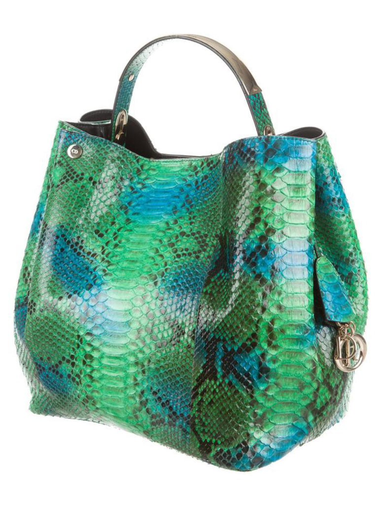 Dior Green Python Diorific Hobo 2way Bag 2DR613a