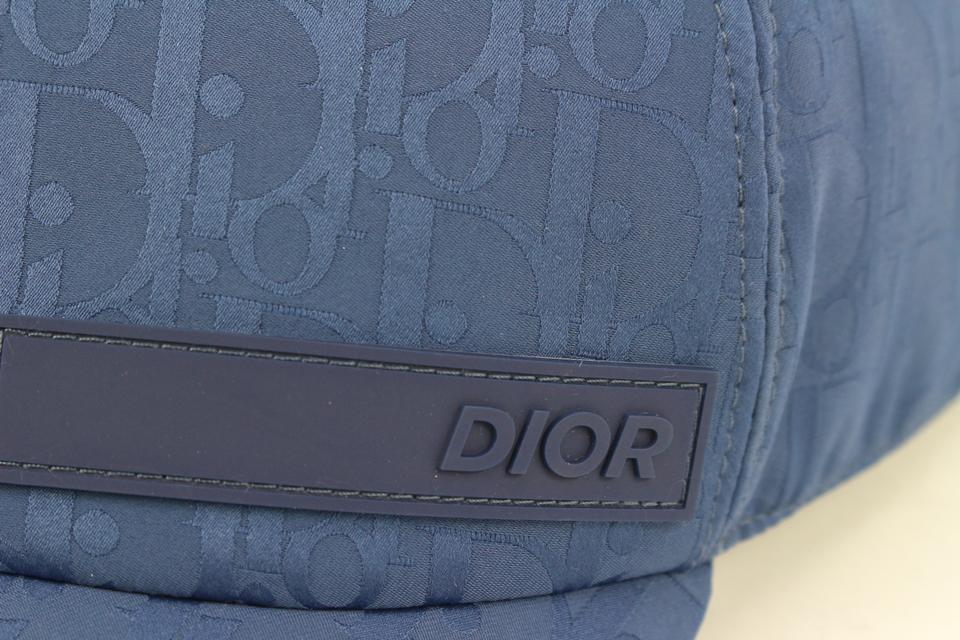 Dior Large Navy Oblique Trotter Casquette Baseball Cap Hat 3D419S 