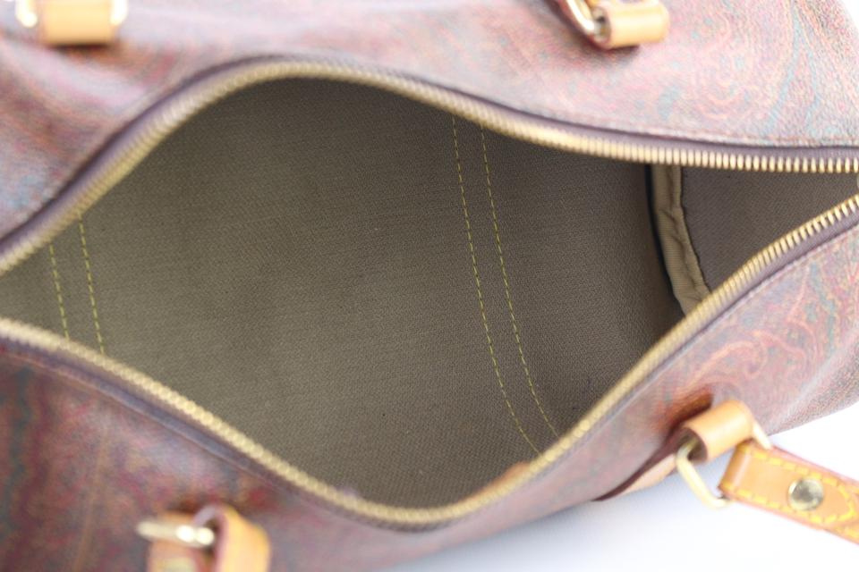 Etro Bordeaux Paisley Boston Bag – LaVal's Lux