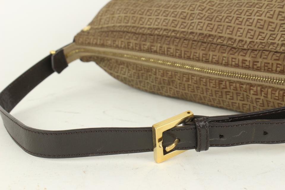 Nylon Monogram Shoulder Bag Mini Brown