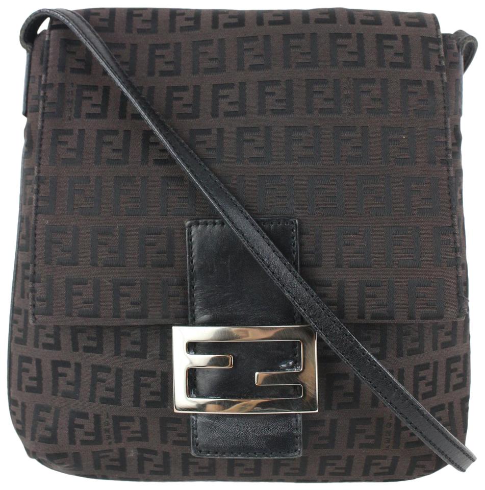 Fendi Forever Mama Flap Logo Ff 239753 Brown Suede Leather