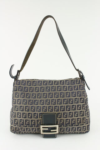 Fendi Ff Mini Raffia & Leather Camera Bag Women's Brown Os