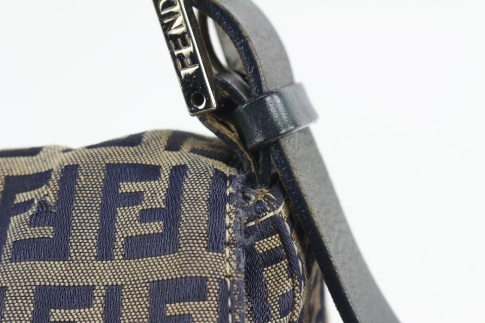 Fendi Zucca Canvas Leather Back Pack Ruck Sack - Wyld Blue