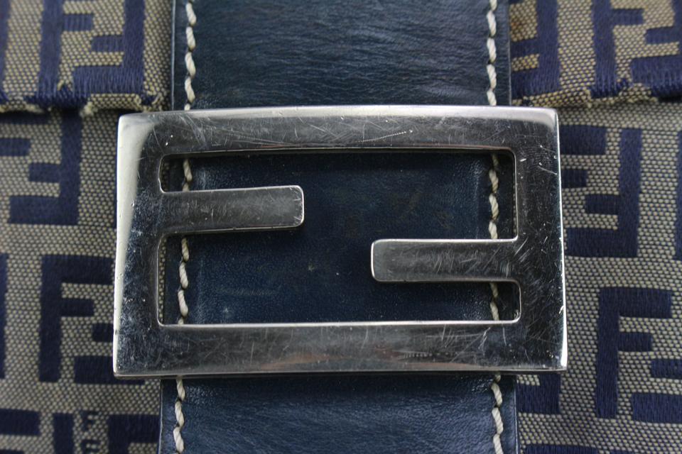 FENDI-Zucchino-Print-PVC-Chain-Hand-Bag-Blue-8BR594 – dct