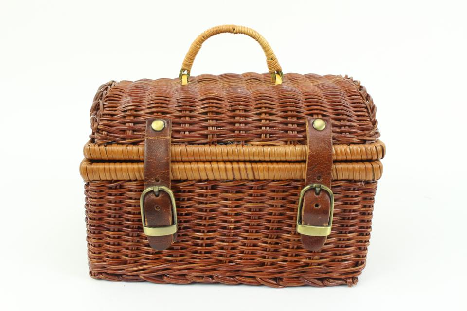 Givenchy Brown Wicker Straw Raffia Basket Bag 16gi323s